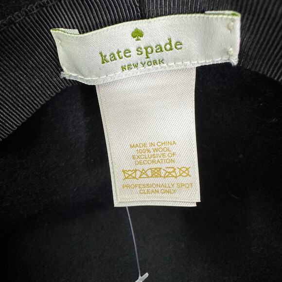 Kate Spade New York Rhinestone Embellished Cloche Bucket Hat in Black - Picture 6 of 6